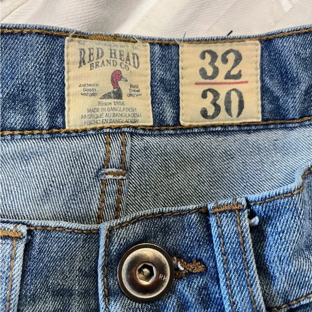 Redhead | Mens‎ Jeans Medium Wash Straight Leg Denim 32X30